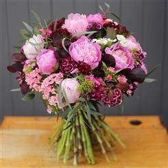 Pink Peonies and Sweet Williams